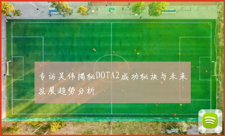 专访吴伟揭秘DOTA2成功秘诀与未来发展趋势分析