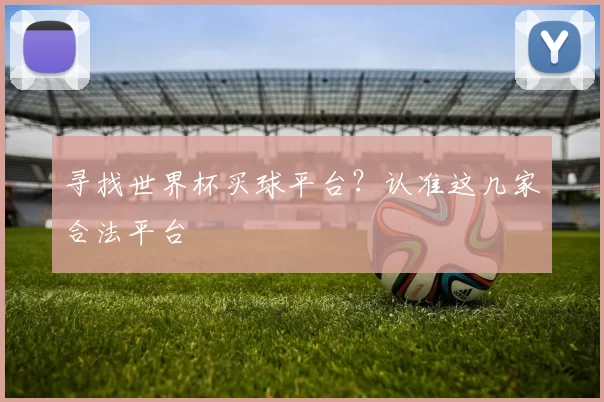 寻找世界杯买球平台?认准这几家合法平台